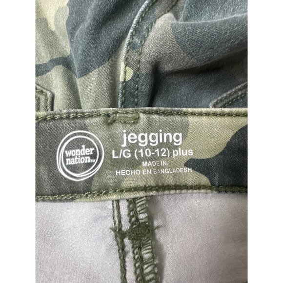Wonder Nation Girls Large 10-12 Plus Size Camo Jeggings - Picture 5 of 8